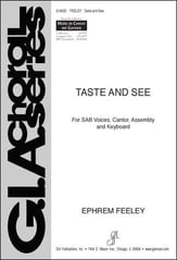 Taste and See SAB choral sheet music cover